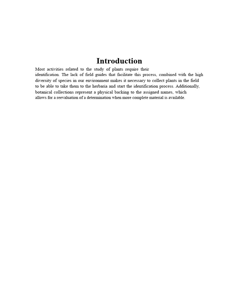 Botanical Specimen Collection Guide | PDF | Leaf | Botany