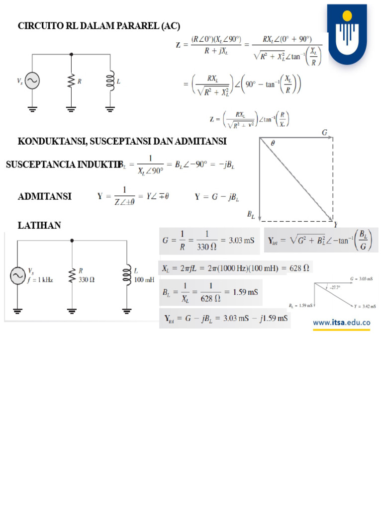 Analisis Rangkaian RL dan RLC Paralel | PDF