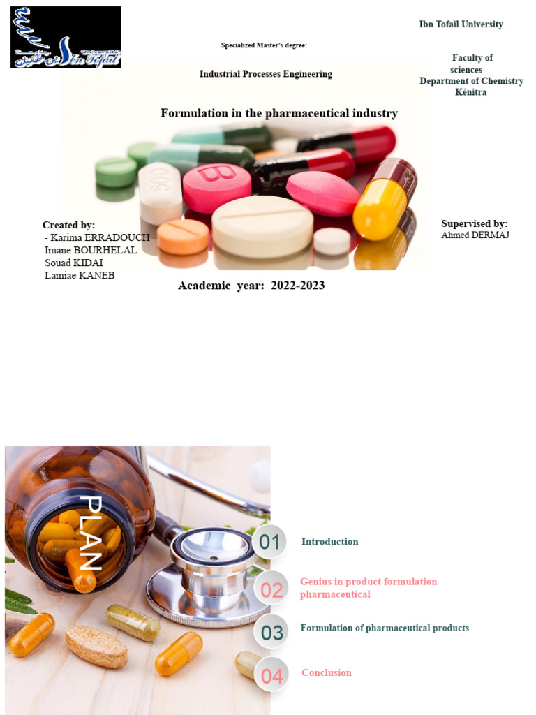 Pharmaceutical Formulation | PDF | Pharmaceutical Formulation | Tablet ...
