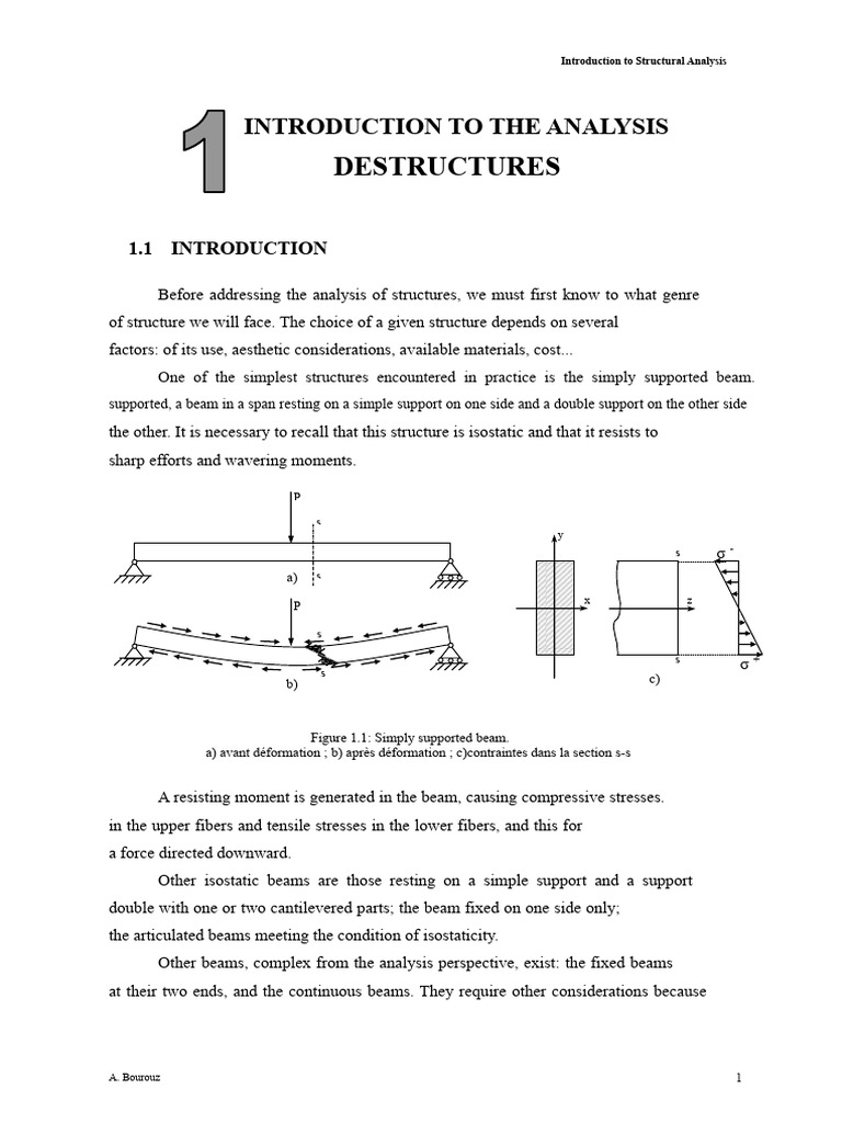 Structural Analysis Fundamentals | PDF | Beam (Structure) | Structural ...