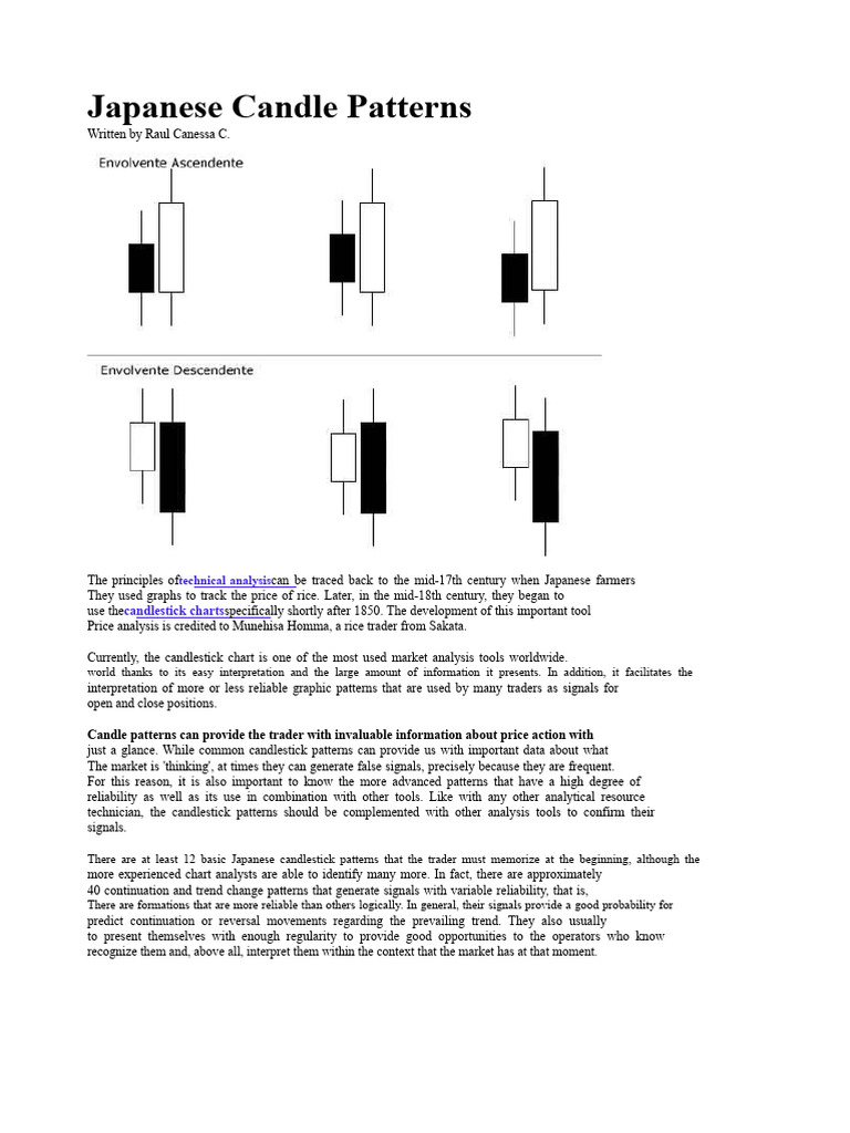 Essential Japanese Candle Patterns Guide | PDF | Market Trend ...