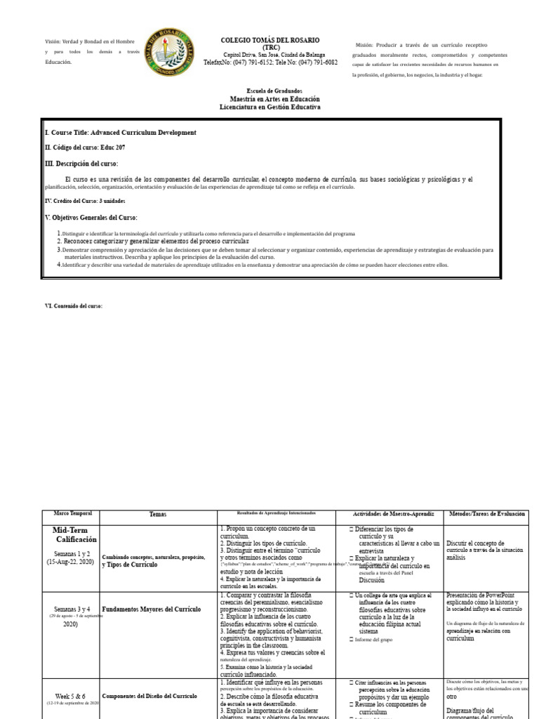 Desarrollo Curricular en Educación | PDF | Plan de estudios | Cognición