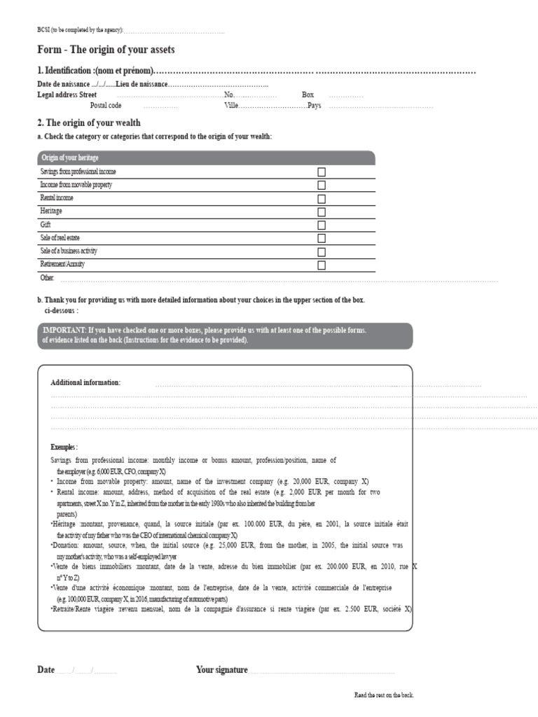 SOW FR | PDF | Insurance | Banks