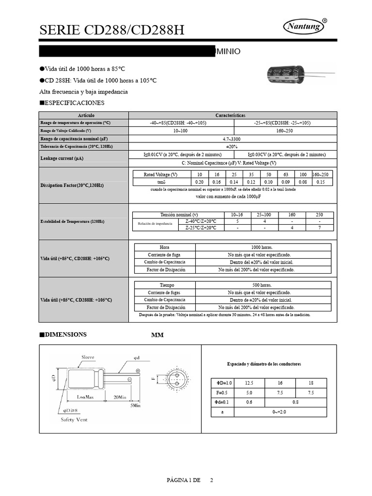 CD288H | PDF | Cantidad | Ingenieria Eléctrica