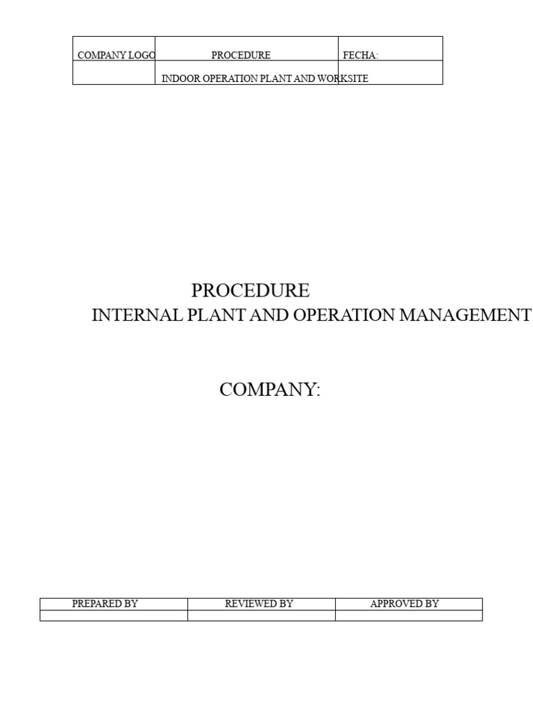 PTS Procedure For Internal Plant and Worksite Operation | PDF | Traffic ...