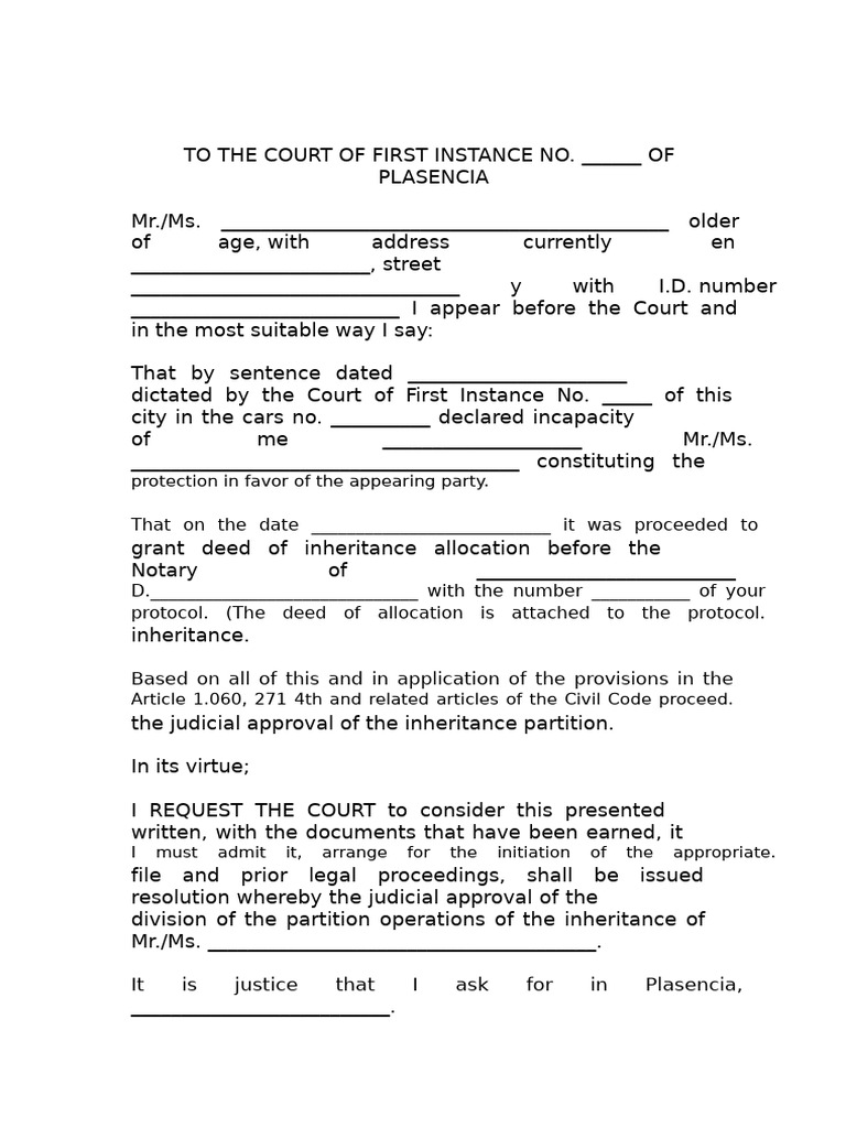 Approval of Inheritance Partition | PDF