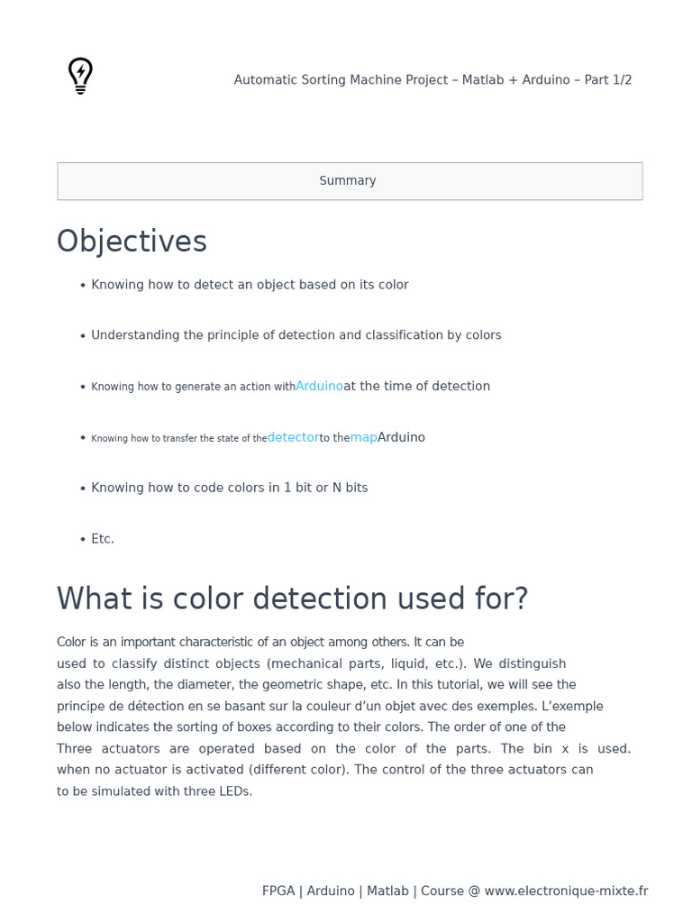 Color Detection in Arduino Project | PDF | Rgb Color Model | Vision