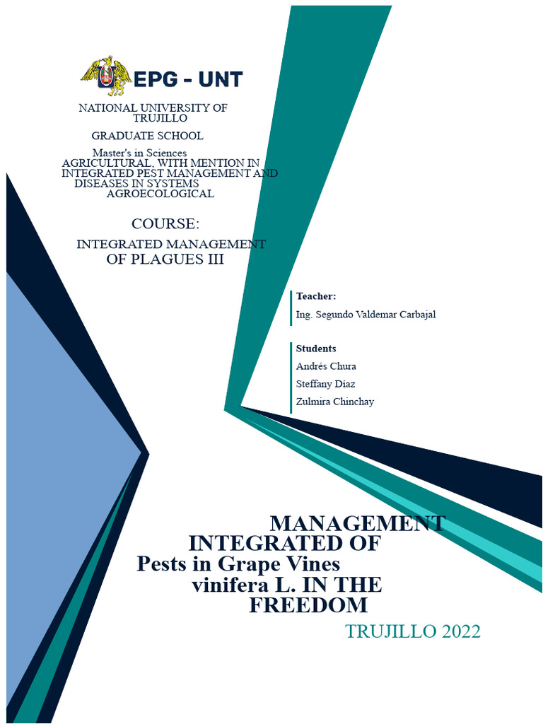 Integrated Pest Management in Grapes | PDF | Biological Pest Control ...