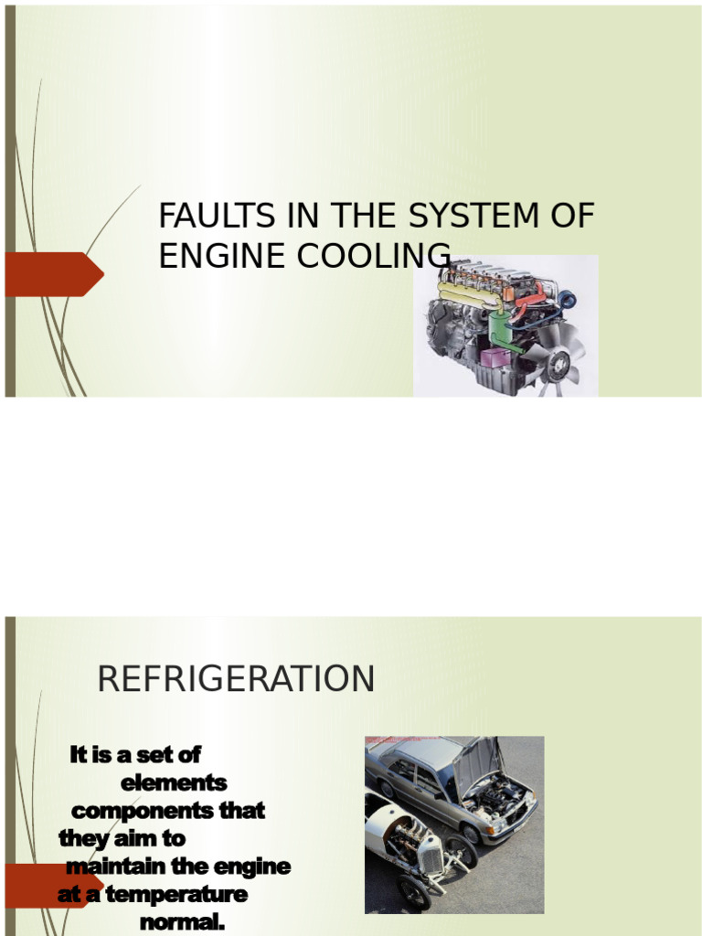 Failures in The Engine Cooling System | PDF