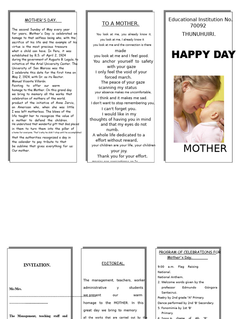 Mother's Day Triptych | PDF