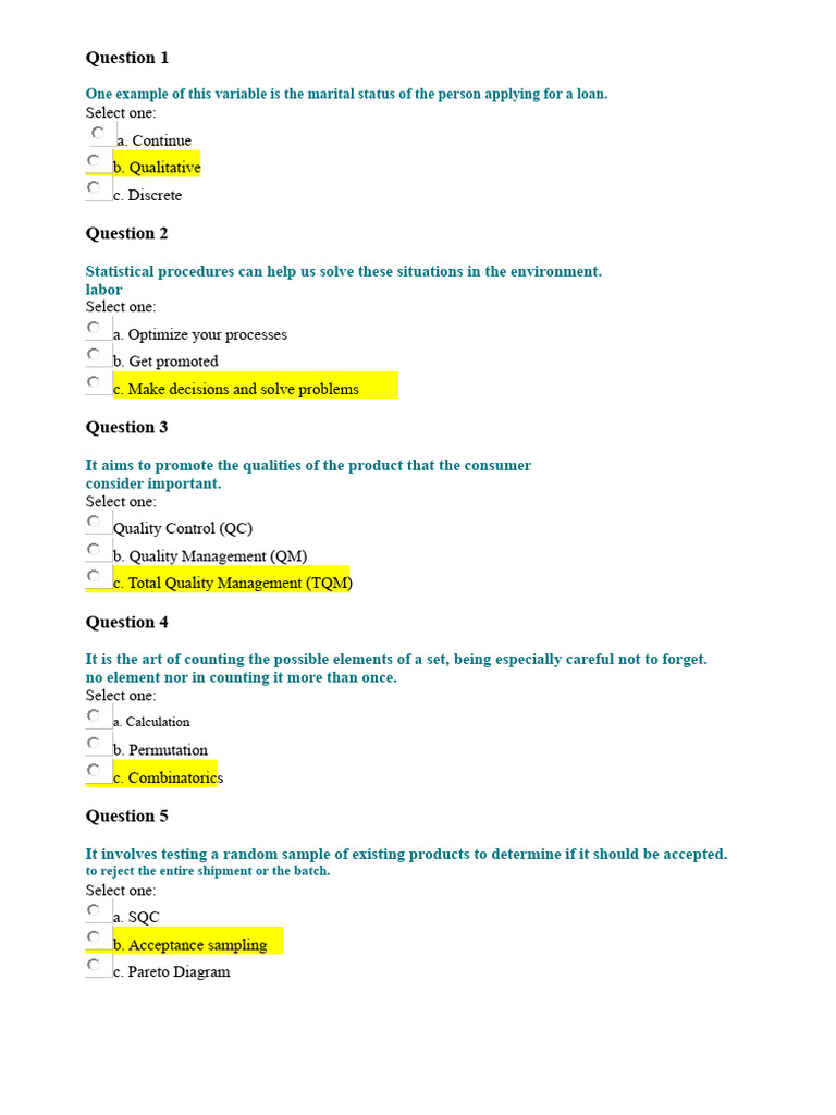 Mathematical Models Exam For Production | PDF | Statistics | Set ...