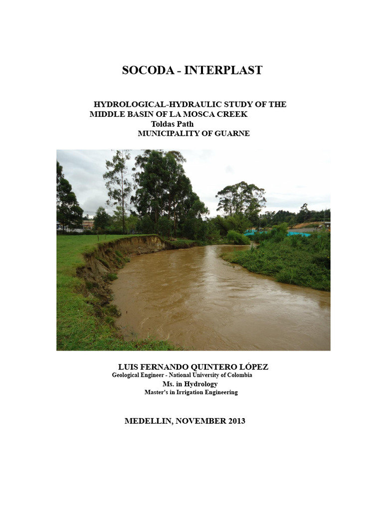 Hydrological Study - La Mosca Stream.pdf | PDF | Drainage Basin | Hydrology