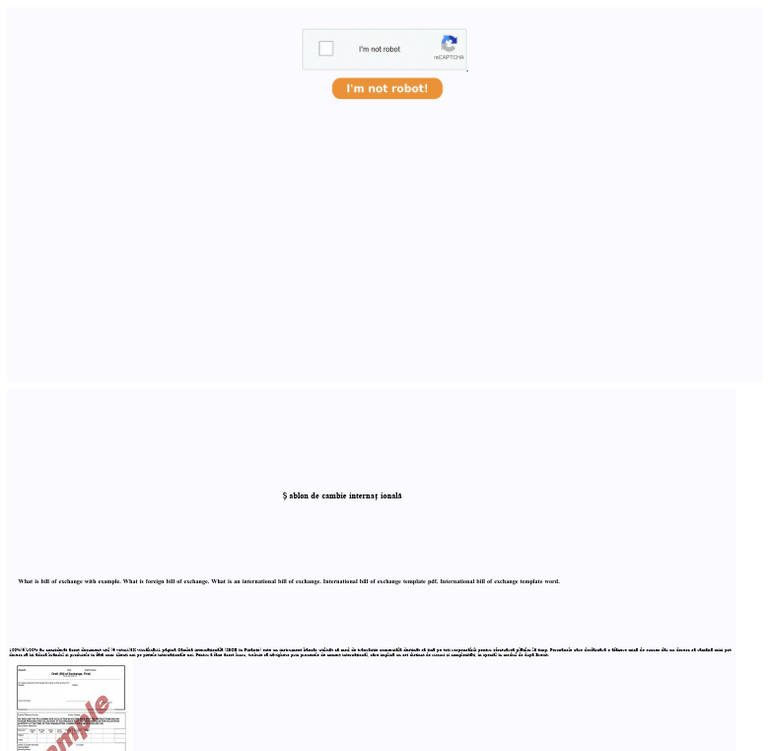 Model de Scrisoare de Schimb Internațională | PDF