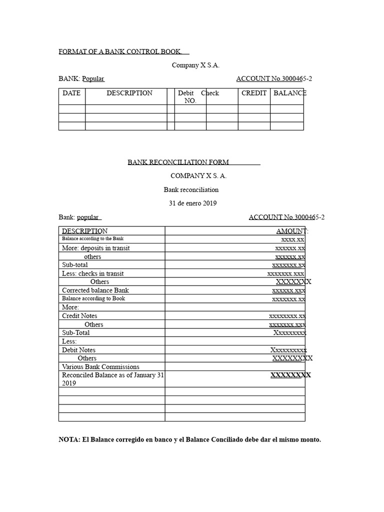 Bank Reconciliation Guide 2019 | PDF | Banks | Transaction Account