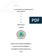 Makalah Pengelolaan Hubungan Sekolah Dan Masyarakat