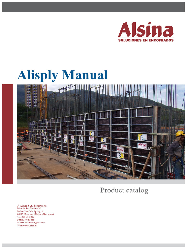 Alisply Manual: Concrete Formwork System | PDF | Wall