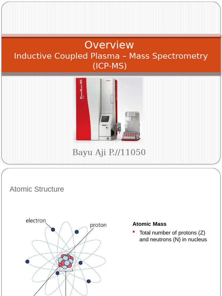 Presentasi ICP MS | PDF | Atoms | Chemical Elements