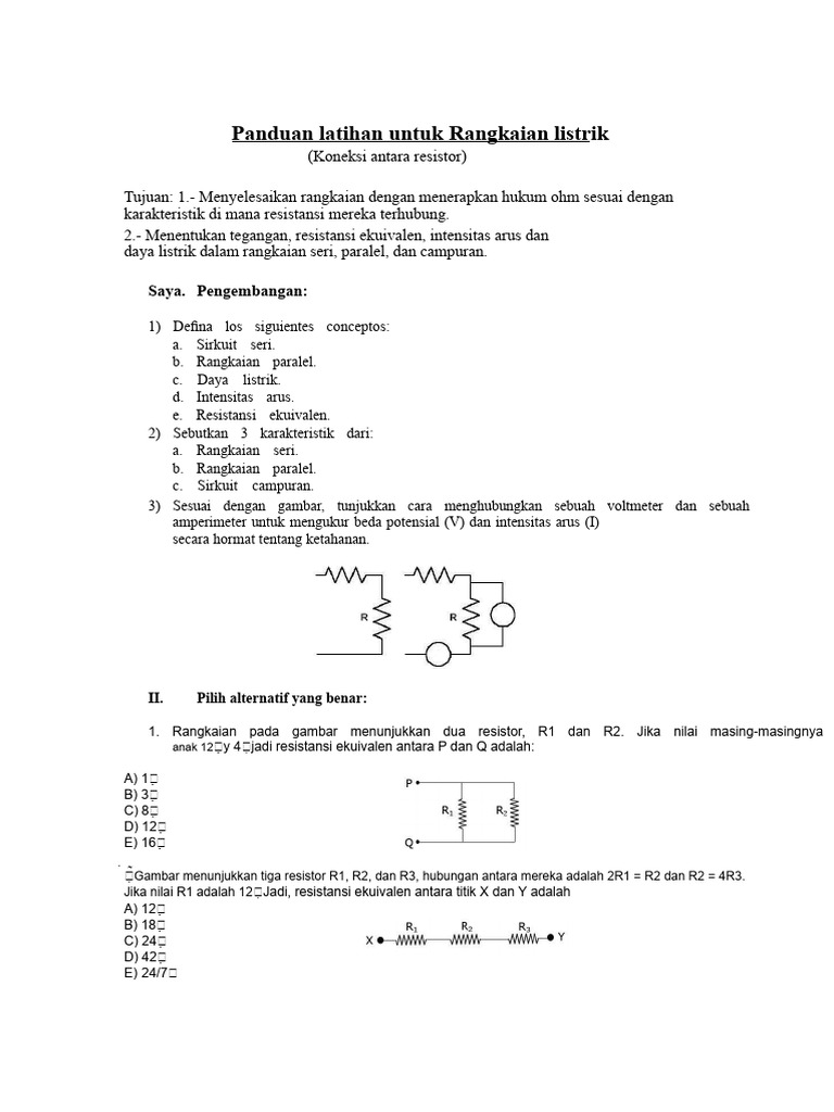 Panduan Rangkaian Listrik dan Hukum Ohm | PDF