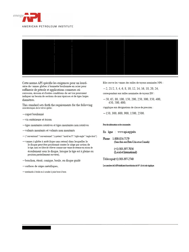 Norme API 623 : Vannes à guillotine en acier | PDF | Soupape | Tuyau