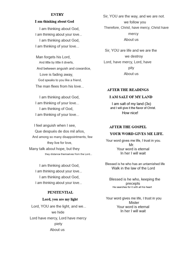 Reflections on Faith and Love | PDF | Eucharist | Mary, Mother Of Jesus