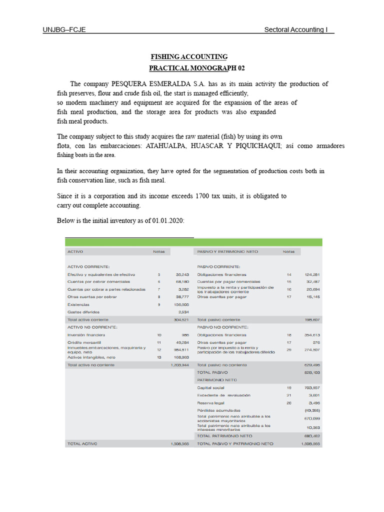 Fishing Accounting Case Study | PDF | Value Added Tax | Cost Of Goods Sold