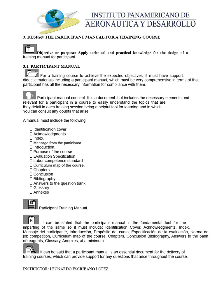 Training Course Participant Manual Guide | PDF | Learning | Knowledge