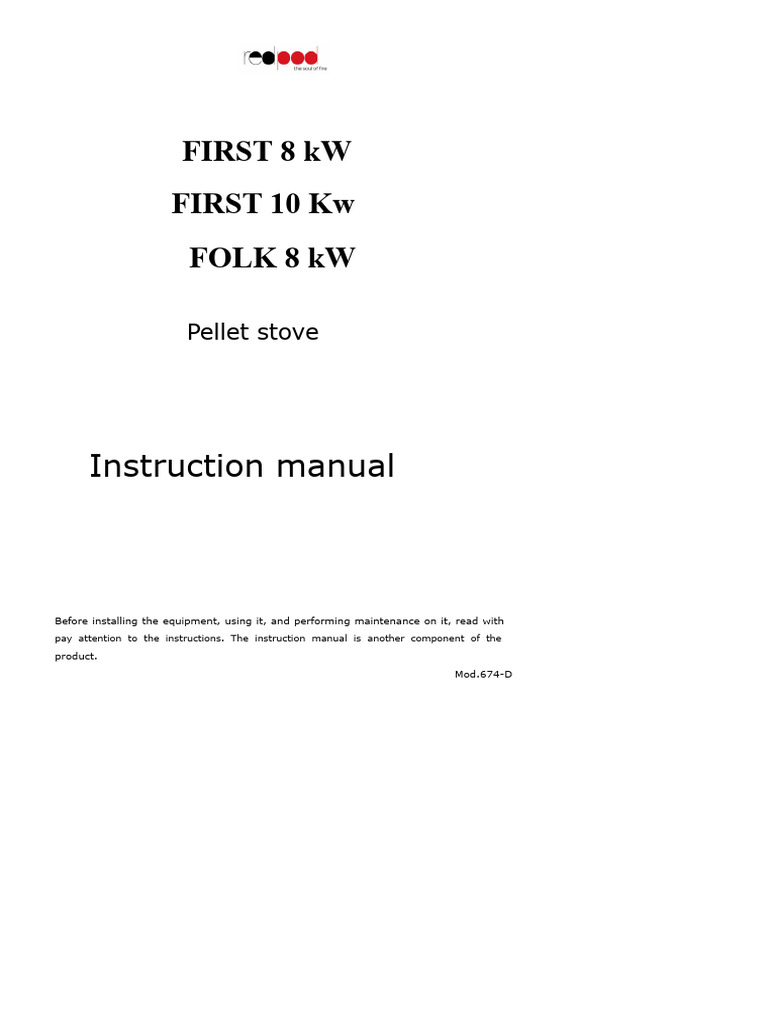 Pellet Stove Installation Manual PDF Stove Smoke