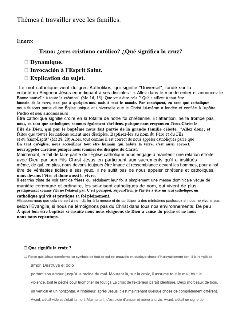 Comprendre la foi catholique et la croix | PDF | Idolâtrie | Jésus