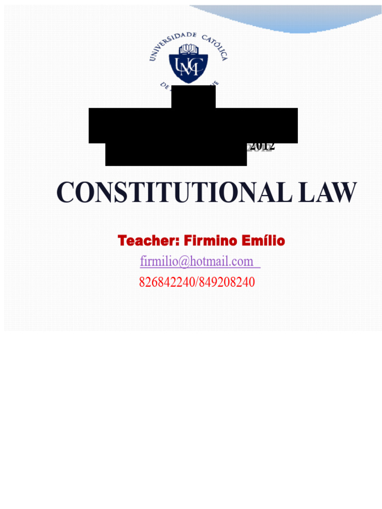 Overview of Constitutional Law Principles | PDF | Constitution | Government