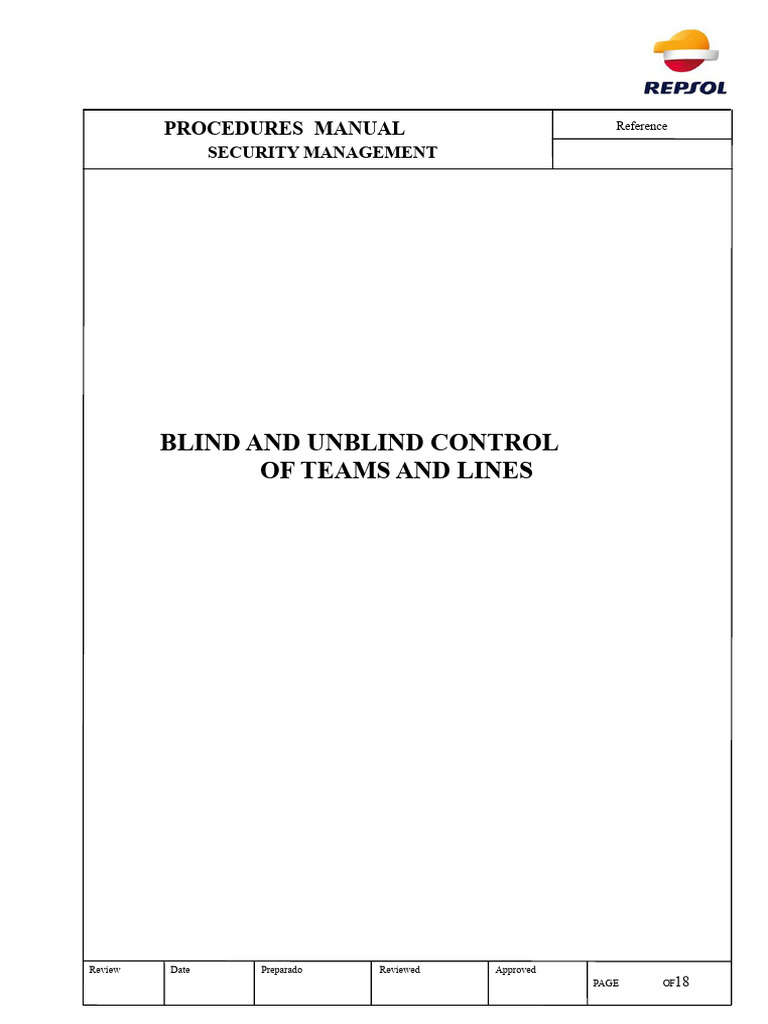 Security Management: Blinding Procedures | PDF | Verification And ...