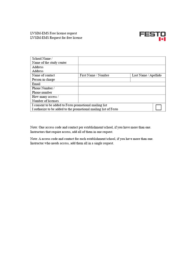 LVSIM-EMS Free License Request Form | PDF