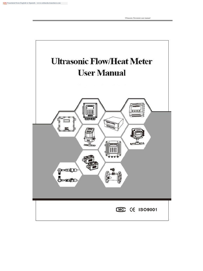 Ultrasonic Flowmeter User Manual | PDF | Flow Measurement | Ultrasound