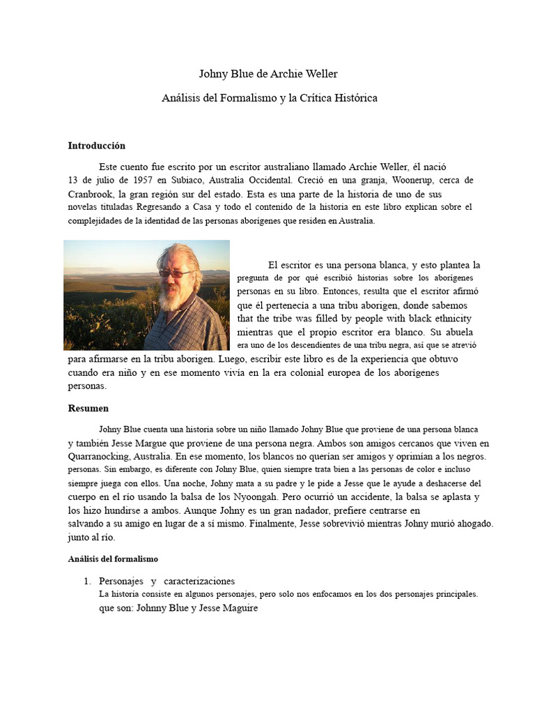 Johnny Blue de Archie Weller | PDF