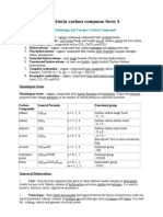 SPM Chemistry Form 5 - Organic Compounds and Carbon Terminology