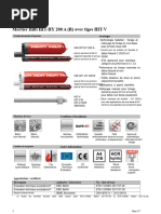 Mortier d'injection HIT-HY 200: Fiche technique | PDF | Forage | Béton