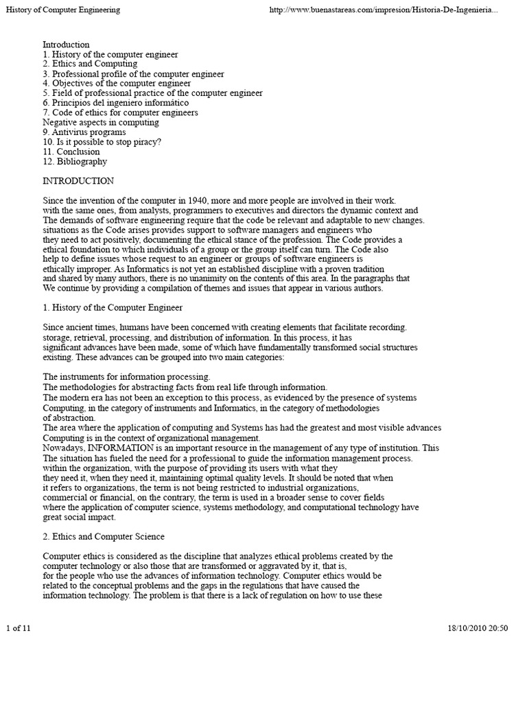Evolution of Computer Engineering Ethics | PDF | Computer Virus ...