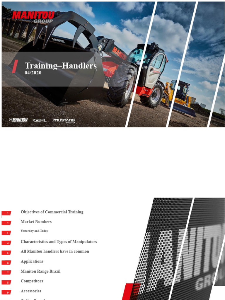 Training 2020 Manitou - Construction and Industry | PDF | Crane ...