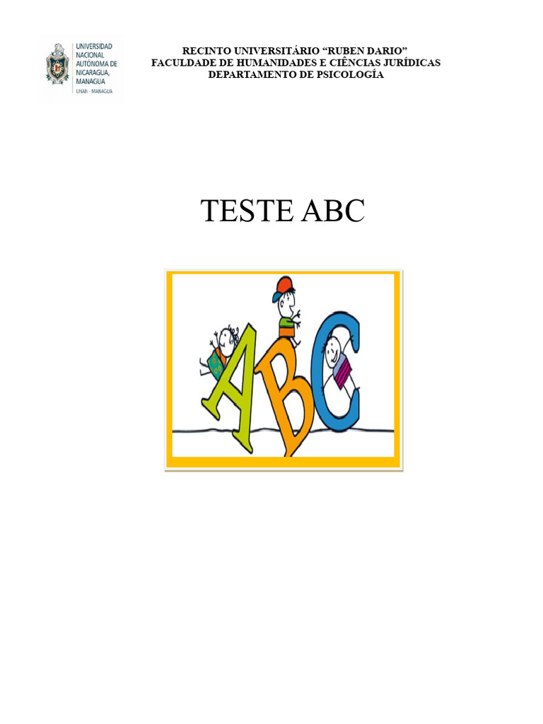 Guia de Aplicação do Teste ABC | PDF | Aprendizado | Tempo