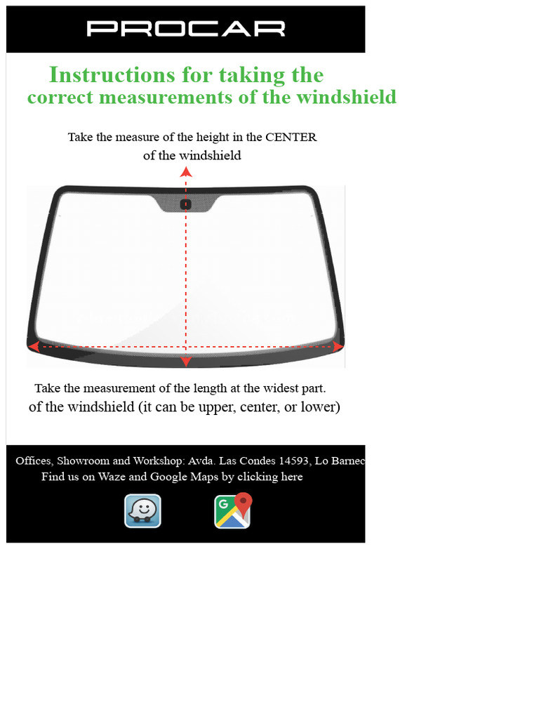 Windshield Measurement Instructions | PDF