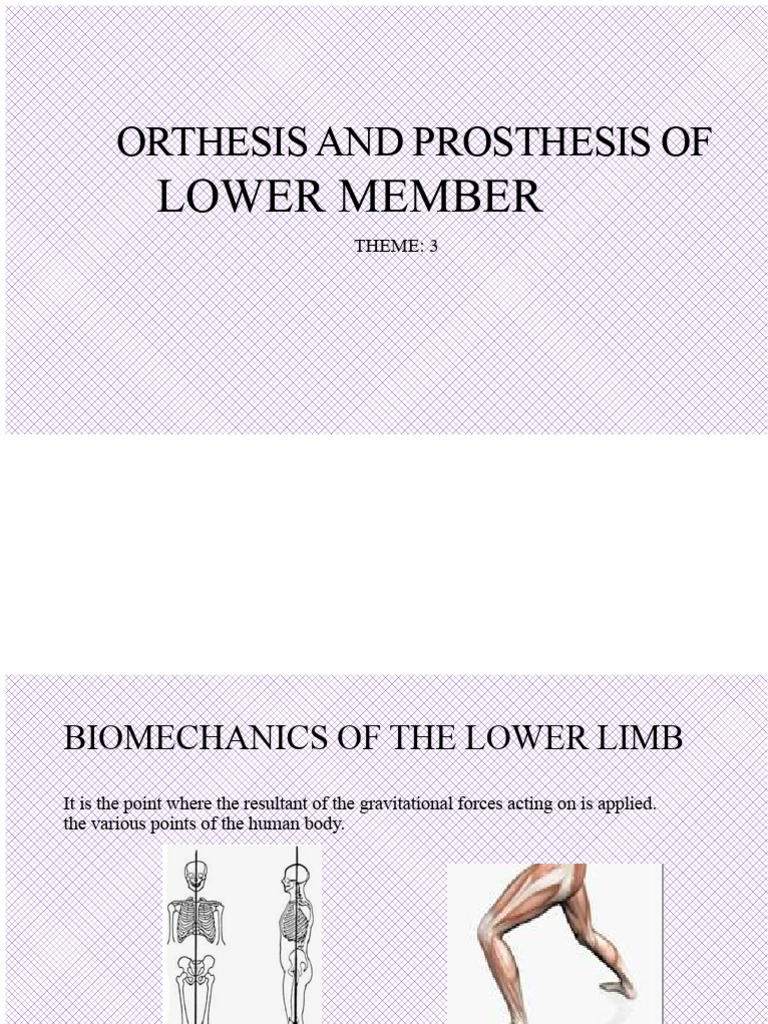 Lower Limb Orthotics and Prosthetics Guide | PDF | Prosthesis | Amputation