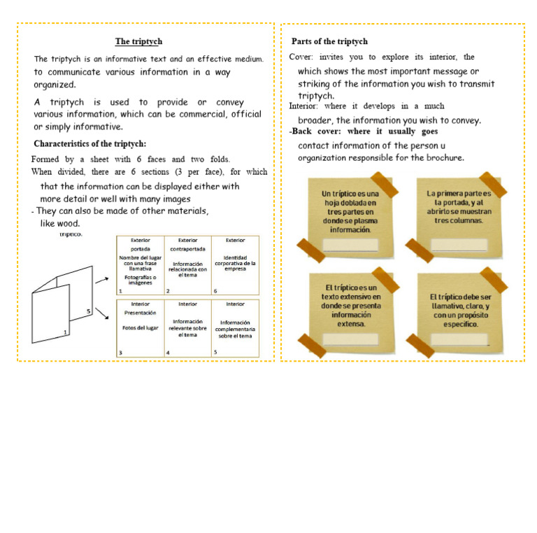 Work Sheet - 3 A LT - The Triptych | PDF