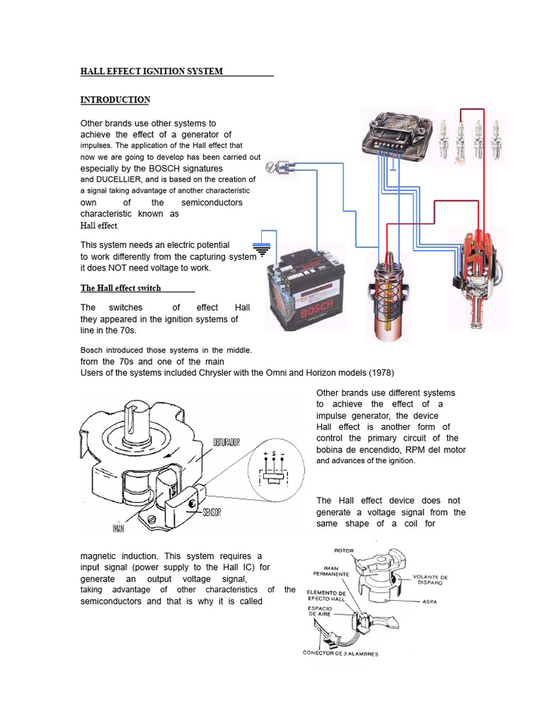 Hall Effect Ignition System Explained | PDF | Voltage | Electric Generator
