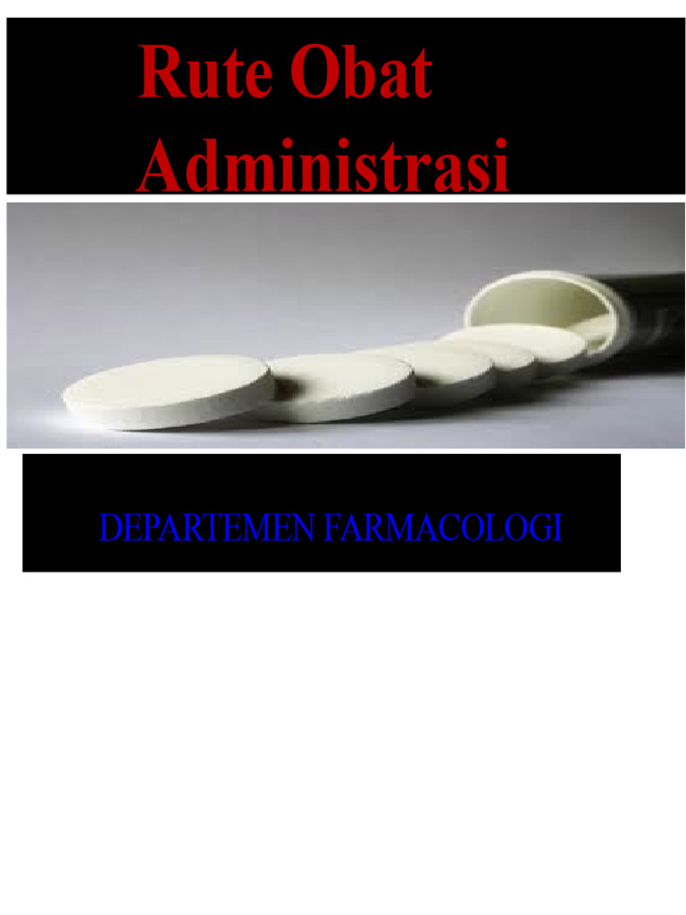 Rute Pemberian Obat | PDF