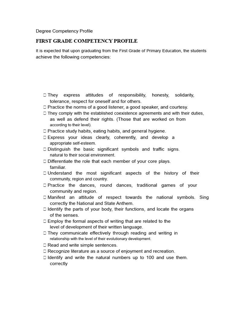 Degree Competency Profile | PDF | Communication | Knowledge