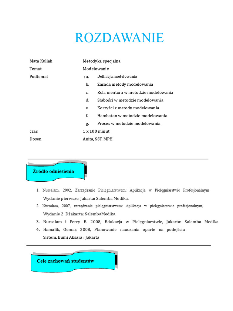 Modelowanie | PDF