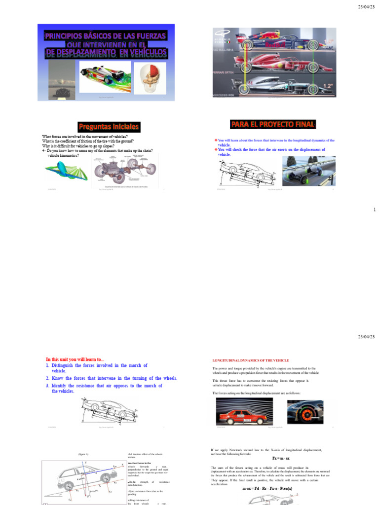 Vehicle Dynamics: Forces and Resistance | PDF | Force | Friction