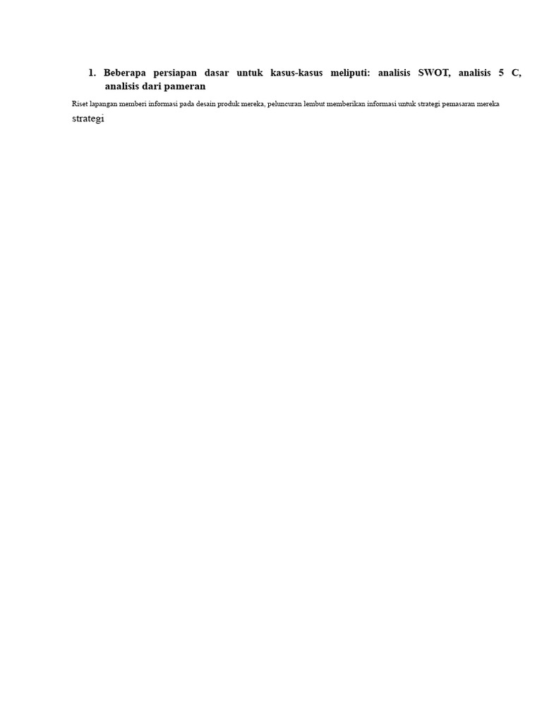Analisis Kasus ChotuKool | PDF