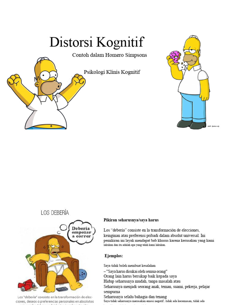Distorsi Kognitif dalam Psikologi Homero | PDF