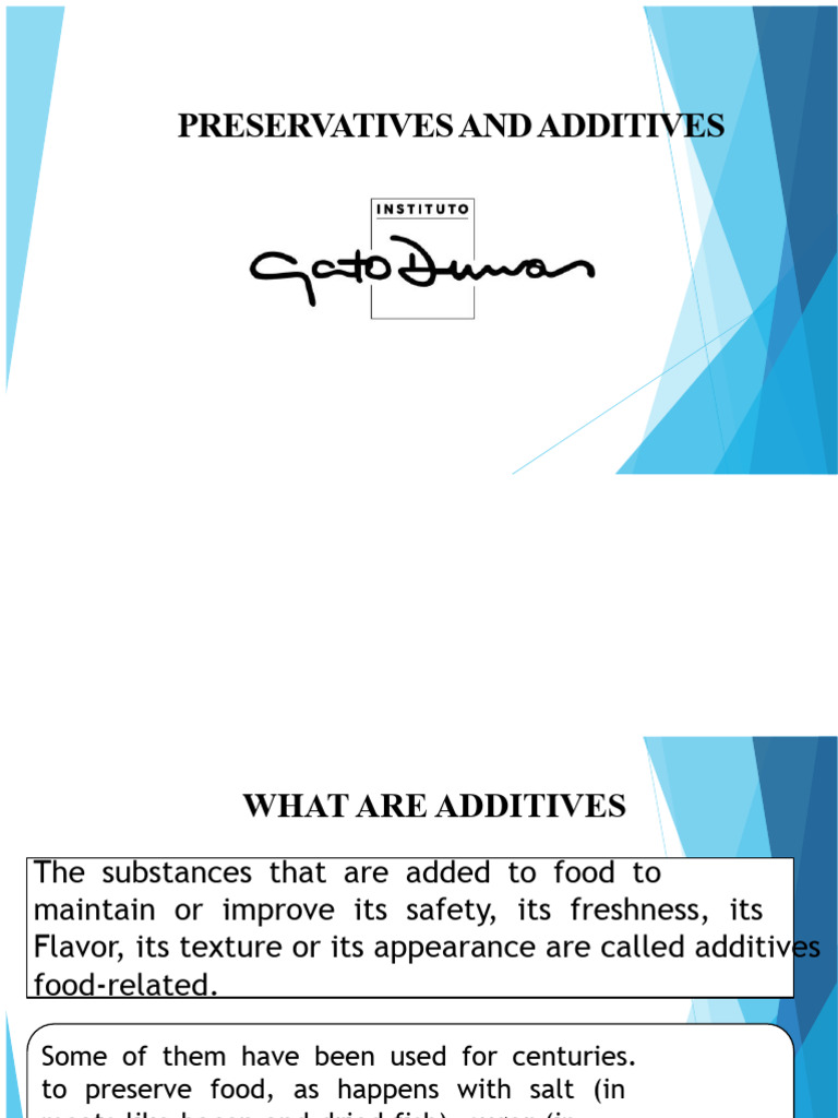 Understanding Food Additives and Preservatives | PDF | Food Science ...