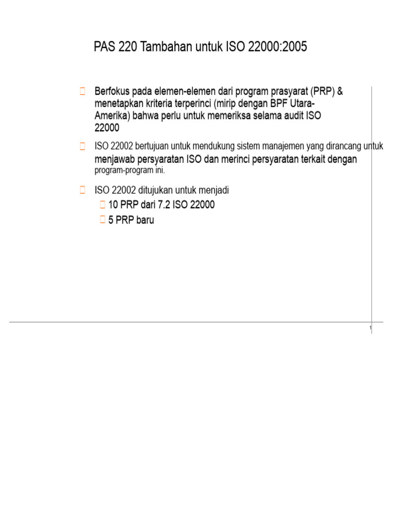 Panduan PAS 220 untuk ISO 22000:2005 | PDF